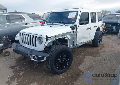 2021 Jeep Wrangler 4Xe Unlimited Sahara 4X4 z USA, uszkodzony, nr VIN 1C4JJXP61MW804833